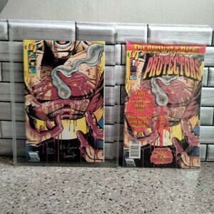 DUO: Protectors Signed/ Numbered Forcebeam Hole Issue Comics